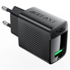Зарядний пристрій Acefast A90 USB QC3.0 18 W GaN black (6974316283249) Зарядний пристрій Acefast A90 USB QC3.0 18 W GaN black (6974316283249) - Фото