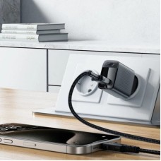 Зарядний пристрій Acefast A90 USB QC3.0 18 W GaN black (6974316283249) Зарядний пристрій Acefast A90 USB QC3.0 18 W GaN black (6974316283249) - Фото