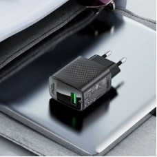 Зарядний пристрій Acefast A90 USB QC3.0 18 W GaN black (6974316283249) Зарядний пристрій Acefast A90 USB QC3.0 18 W GaN black (6974316283249) - Фото