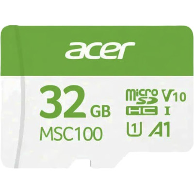 Картка пам'яті Acer 32 GB microSD MSC100 /U1 / V10/A1 Read 100MB/s / Write 10MB/s (BL.9BWWA.335)