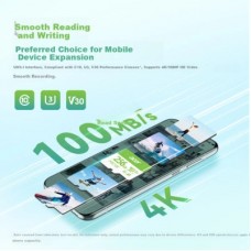 Картка пам'яті Acer 64 GB microSD MSC100 /U3/V30/A1/C10 R 100MB/s / Write 30MB/s (BL.9BWWA.336) - Фото