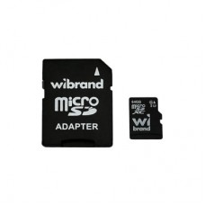 Карта памяти Wibrand 64GB mictoSD class 10 UHS-II (U3) V10 Read 80/Write 30 (WICDXU3/64GB-A)