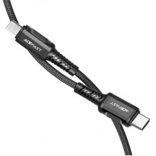 Дата кабель USB-C to Lightning 1.2m 3A nylon black Acefast (6974316280484) Дата кабель USB-C to Lightning 1.2m 3A nylon black Acefast (6974316280484) - Фото