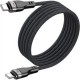 Дата кабель USB-C to USB-C 1.2m 60W 3A nylon black Acefast (6974316280217) Дата кабель USB-C to USB-C 1.2m 60W 3A nylon black Acefast (6974316280217)