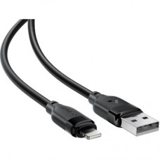 Дата кабель USB 2.0 AM to Lightning 2.0m 2.4A TPE black Acefast (6974316286271) - Фото