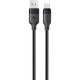 Дата кабель USB 2.0 AM to USB-C 1.2m 3A TPE black Acefast (6974316283812)