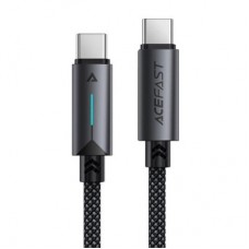 Дата кабель USB-C to USB-C 1.2m 60 W nylon black Acefast (6974316284475) - Фото
