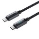 Дата кабель USB-C to USB-C 1.2m 60 W nylon black Acefast (6974316284475) Дата кабель USB-C to USB-C 1.2m 60 W nylon black Acefast (6974316284475)