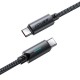 Дата кабель USB-C to USB-C 1.2m 60 W nylon black Acefast (6974316284475) Дата кабель USB-C to USB-C 1.2m 60 W nylon black Acefast (6974316284475)
