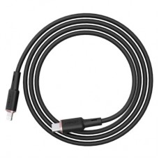 Дата кабель USB-C to Lightning 1.2m 3A 20W silicon black Acefast (6974316280644) - Фото