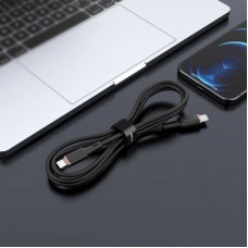 Дата кабель USB-C to Lightning 1.2m 3A 20W silicon black Acefast (6974316280644) - Фото