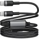 Дата кабель USB-C to 2xUSB-C 1.2m 100 W nylon black Acefast (6974316285120) Дата кабель USB-C to 2xUSB-C 1.2m 100 W nylon black Acefast (6974316285120)