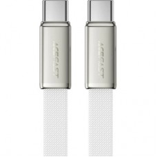 Дата кабель USB-C to USB-C 1.2m 60W 3A nylon white Acefast (6974316286257) - Фото