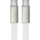 Дата кабель USB-C to USB-C 1.2m 60W 3A nylon white Acefast (6974316286257)