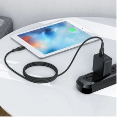 Дата кабель USB-C to Lightning 1.8m 30W 3A nylon black Acefast (6974316281306) - Фото