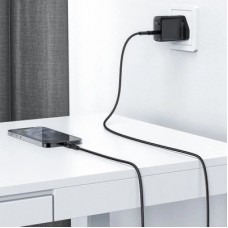 Дата кабель USB-C to Lightning 1.8m 30W 3A nylon black Acefast (6974316281306) - Фото