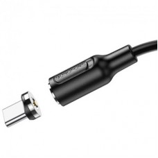 Дата кабель USB 2.0 AM to USB-C 1.0m 2.4 A magnetic BX41 black BOROFONE (6931474738462) - Фото