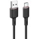 Дата кабель USB 2.0 AM to USB-C 1.2m 3A silicon black Acefast (6974316280767)