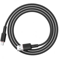 Дата кабель USB 2.0 AM to USB-C 1.2m 3A silicon black Acefast (6974316280767) - Фото