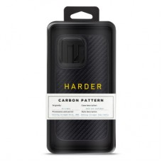 Чохол для мобільного телефона Harder Carbon Pattern Apple iPhone 14 Pro Max Black (ARM76780) - Фото