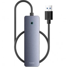 Концентратор Baseus USB 3.0 to 4xUSB 3.0 + USB-C gray (B0005280B811-01) - Фото