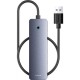 Концентратор Baseus USB 3.0 to 4xUSB 3.0 + USB-C gray (B0005280B811-01)