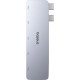 Концентратор Baseus USB-C 5-in-1 3xUSB 3.0 + 1xUSB-C 40Gbps + 1xHDMI 4K30Hz gray (B00052801811-04)