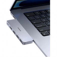 Концентратор Baseus USB-C 5-in-1 3xUSB 3.0 + 1xUSB-C 40Gbps + 1xHDMI 4K30Hz gray (B00052801811-04) - Фото