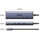 Концентратор Ugreen USB-C 5-in-1 3xUSB-A + 1xUSB-C PD100W + DisplayPort 4K60Hz black (75642)