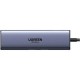 Концентратор Ugreen USB-C 6-in-1 2xUSB-A + 1xUSB-C PD100W + DisplayPort 4K60Hz + 1xRJ45 1000Mbps black (75643) Концентратор Ugreen USB-C 6-in-1 2xUSB-A + 1xUSB-C PD100W + DisplayPort 4K60Hz + 1xRJ45 1000Mbps black (75643)