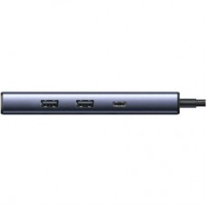 Концентратор Ugreen USB-C 6-in-1 2xUSB-A + 1xUSB-C PD100W + DisplayPort 4K60Hz + 1xRJ45 1000Mbps black (75643) - Фото