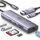 Концентратор Ugreen USB-C 6-in-1 2xUSB-A + 1xUSB-C PD100W + DisplayPort 4K60Hz + 1xRJ45 1000Mbps black (75643) Концентратор Ugreen USB-C 6-in-1 2xUSB-A + 1xUSB-C PD100W + DisplayPort 4K60Hz + 1xRJ45 1000Mbps black (75643)