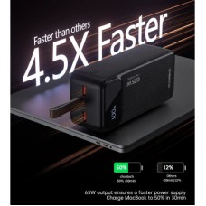 Батарея універсальна Choetech 40000mAh, PD/65W, QC, AFC (B734) - Фото
