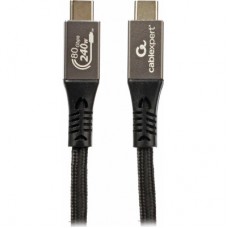 Дата кабель USB-C to USB-C 1.0m USB4 240W 16K60Hz braided Cablexpert (CCBP-USB4.2-CMCM240-1M)