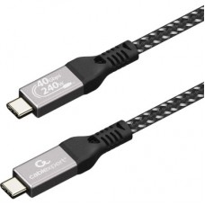 Дата кабель USB-C to USB-C 0.5m USB4 240W 8K60Hz 40Gbps Cablexpert (CCBP-USB4-CMCM240-0.5M) Дата кабель USB-C to USB-C 0.5m USB4 240W 8K60Hz 40Gbps Cablexpert (CCBP-USB4-CMCM240-0.5M) - Фото