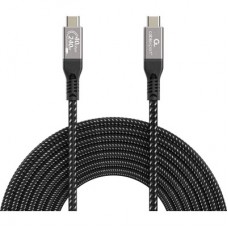 Дата кабель USB-C to USB-C 0.5m USB4 240W 8K60Hz 40Gbps Cablexpert (CCBP-USB4-CMCM240-0.5M) Дата кабель USB-C to USB-C 0.5m USB4 240W 8K60Hz 40Gbps Cablexpert (CCBP-USB4-CMCM240-0.5M) - Фото