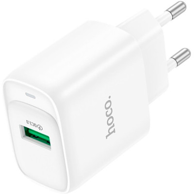 Зарядний пристрій HOCO C140A USB 18 W QC 3.0 white (6942007627795)