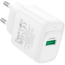 Зарядний пристрій HOCO C140A USB 18 W QC 3.0 white (6942007627795) - Фото