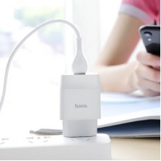 Зарядний пристрій HOCO C73A 2xUSB 12 W white (6931474712912) - Фото