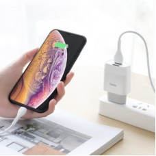 Зарядний пристрій HOCO C73A 2xUSB 12 W white (6931474712912) - Фото
