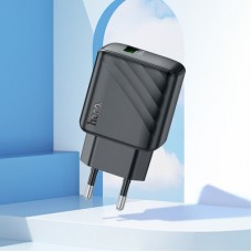 Зарядний пристрій HOCO CS21A USB 18 W QC 3.0 black (6942007609883) - Фото