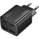 Зарядний пристрій HOCO N56 2xUSB-C PD30W + 2xUSB black (6942007632492)