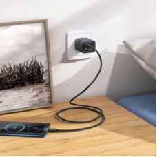 Зарядний пристрій HOCO N56 2xUSB-C PD30W + 2xUSB black (6942007632492) - Фото