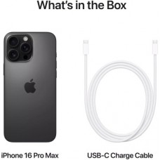 Мобільний телефон Apple iPhone 16 Pro Max 256 GB Black Titanium (REF A+) BREEZY (2QMYWV3) - Фото