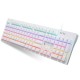 Клавиатура Thunderobot K104 Red Switch USB UA White (6932066308162)