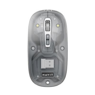 Мышка Havit MS62WB Pro Wireless Transparent Gray (6939119045128)