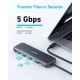 Концентратор Anker USB-C 5-in-1 2xUSB-A + USB-C 5Gbps + HDMI 4K + USB-C PD in 100W black (A8355H11) Концентратор Anker USB-C 5-in-1 2xUSB-A + USB-C 5Gbps + HDMI 4K + USB-C PD in 100W black (A8355H11)