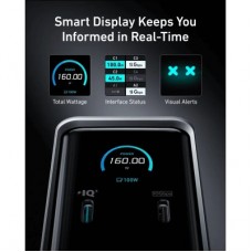 Концентратор Anker USB-C 14-in-1 Dual Display 160W black (A83B63A1) - Фото