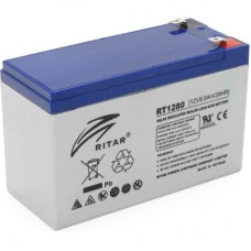 Батарея до ДБЖ Ritar RT1280, 12 V 8.0 Ah (RT1280 Q12) - Фото