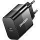 Зарядное устройство Essager USB-C PD20W + cable USB-C to USB-C 60W black (E20JSB1-SYTT1-T)